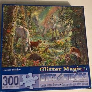 🔥🦖300piece glitter puzzle!